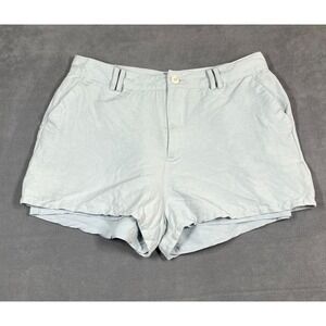 PAIGE Womens Shorts Size 8 Dove Grey‎ Linen Blend Lightweight Lined Summer